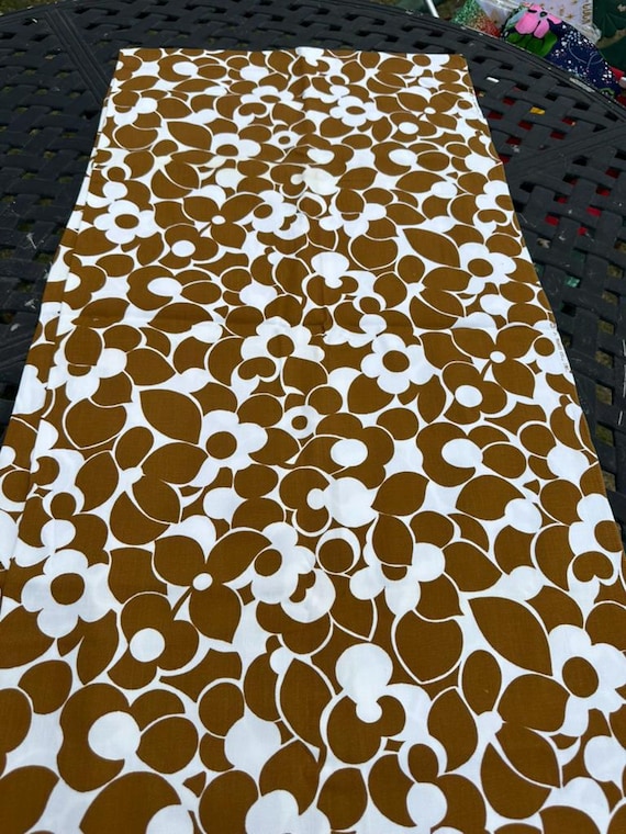 Canvas light Weight - Vintage 1980s- Funky Flowers -J.Manes Co. inc By The half Yard