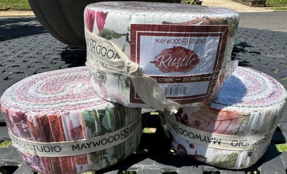 Rustle - 2-1/2in Strips Rustle, 40pcs/bundle - By Maywood Studios