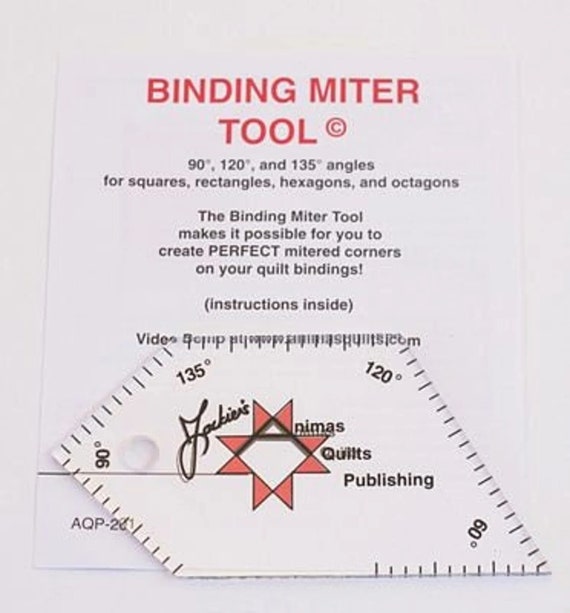 Binding miter Ruler by Animas Quilts Publishing