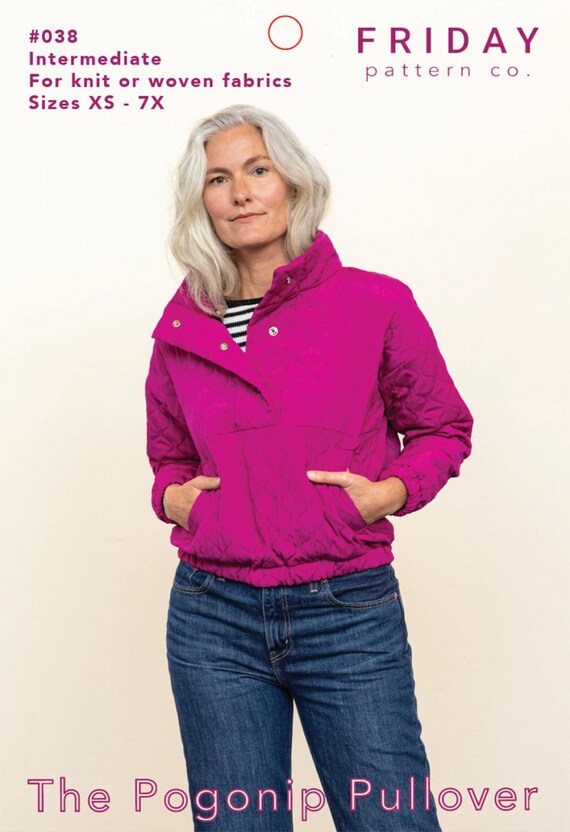 Pogonip Pullover Jacket sewing Pattern - Friday Pattern Co. FPC-PP038