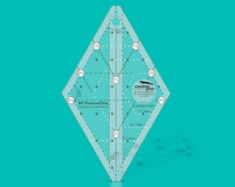 Tiny Diamond Ruler 60 Degree by Creative Grids CGR60DIATINY