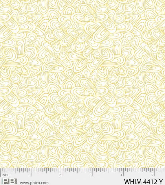 PB Textiles Yellow Gold, Just Swell Whimsy, by the Half Yard