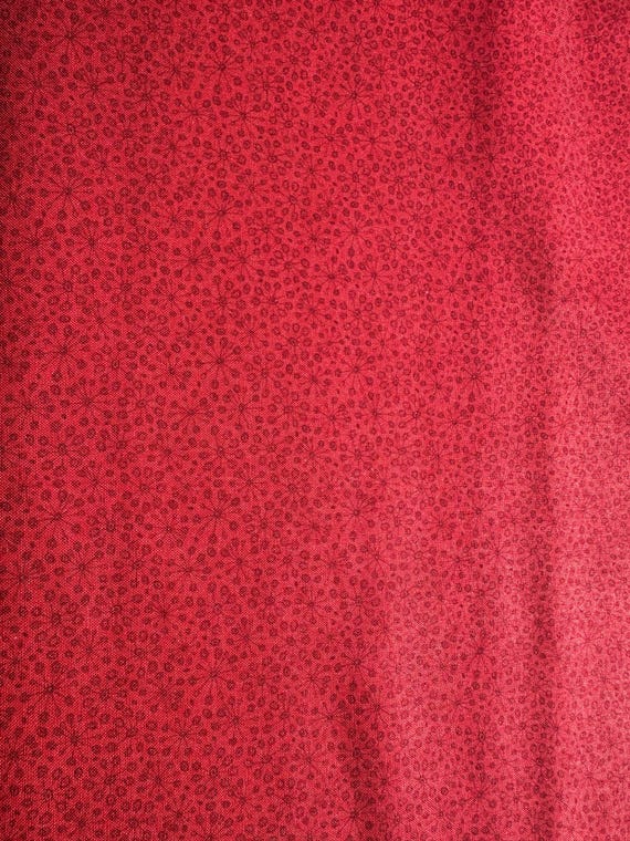 PB Textiles Whimsy, Dandy Blossom Brick Red by The Half Yard