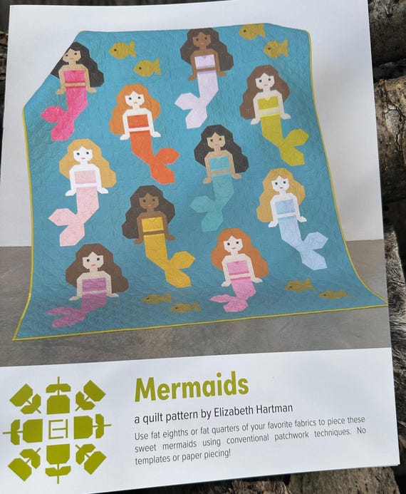 Mermaids - Quilt Pattern by Elizabeth Hartman