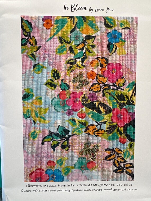 In Bloom Collage Paper Pattern by Laura Heine