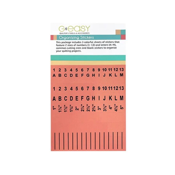 GEasy Organizing Stickers G.E. Designs GE-1102