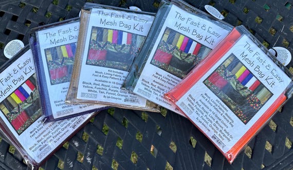 The Fast & Easy Mesh Bag Kit,By Lyle Enterprises - Finished Size 18in x 15in