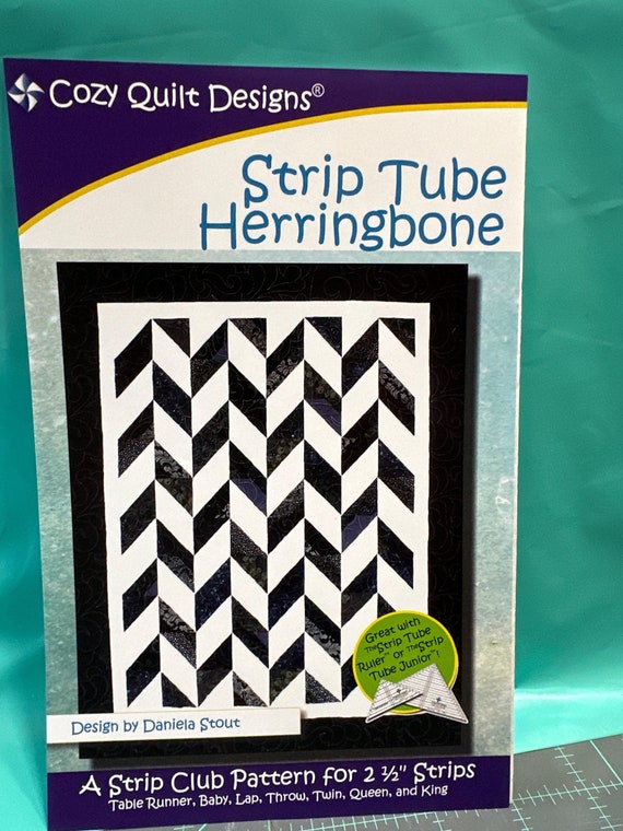 Strip Tube Herringbone Quilt Pattern: 2.5" Strips (Cozy Quilt Designs)