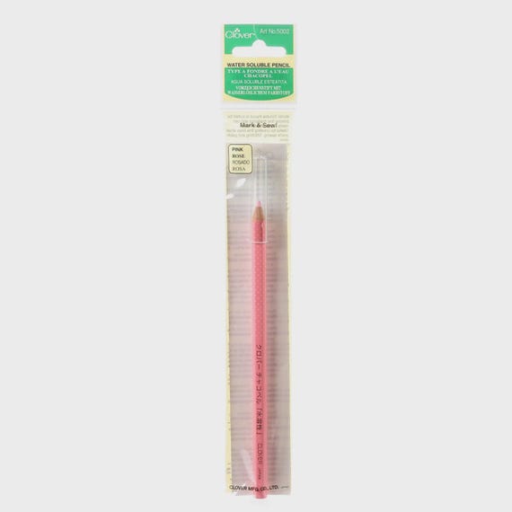 Water Soluble Pencil - Your Choise -Pink-White-Blue - From Clover Needlecraft