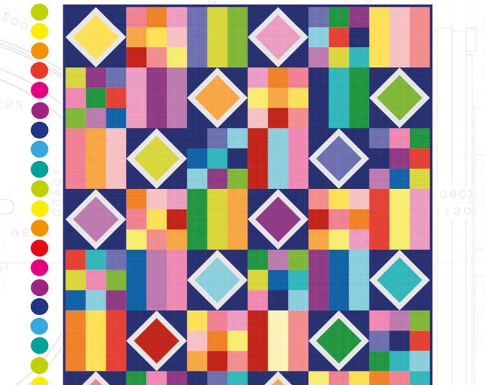 Paint Box Quilt Pattern by Colourwerx Etsy