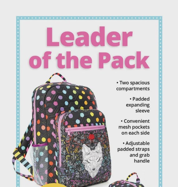 Leader of the Pack - Sewing pattern - By Annie -Backpack