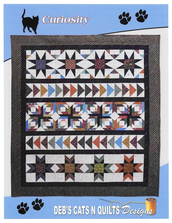 Curiosity Expandable Quilt Pattern by Debs Cats N Quilts Designs