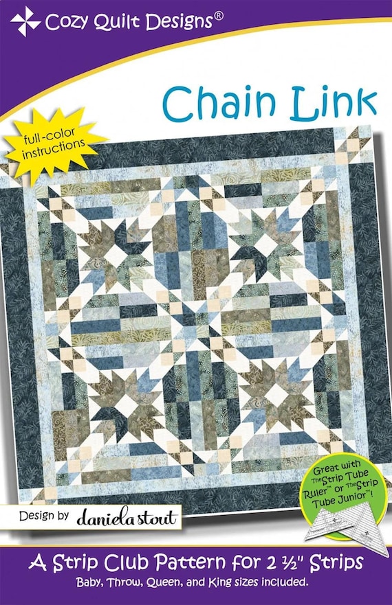 Chain Link Quilt Pattern: Strip Club Design, Multi-Sized (Paper Pattern)
