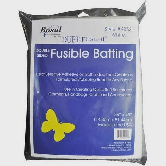 Duet Fuse II Double Sided Fusible Batting 36in x 45in Item 4252B