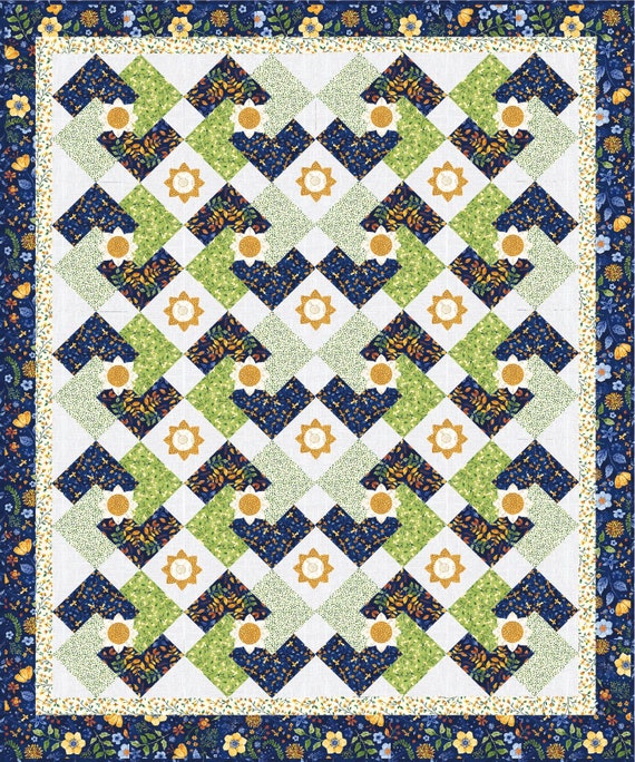 Follow Suit Table Runner Quilt Pattern by Quilted Garden Designs