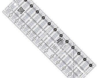Creative Grids Quick Trim & Circle Ruler 3-1/2in X 12-1/2in Rectangle # CGRMT1