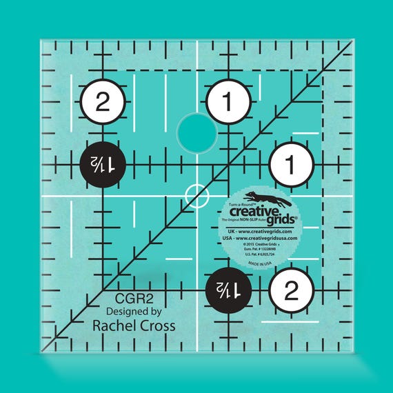 2-1/2in Square Quilting Ruler - By Creative Crids -  CGR2
