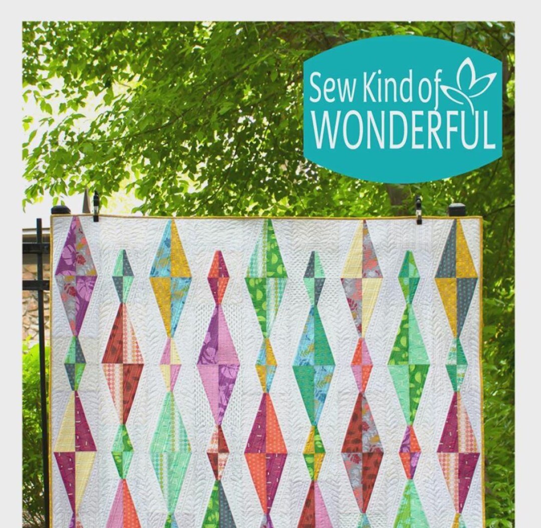 Diamond Daze Quilt Pattern – Angled Seams, 63x70 (printed Paper) - Etsy