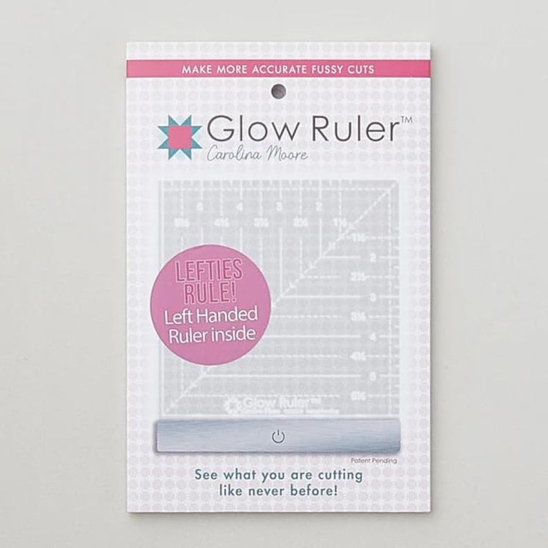 Carolina Moore Glow Ruler 6in Square Left Handed - Etsy