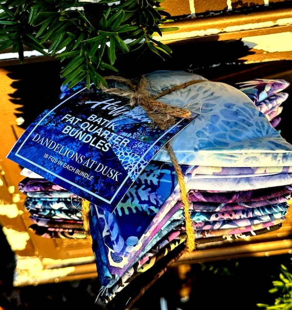 Dandelion At Dusk- Batik Fat Quaters 18pcs Bundle-From Hoffman Fabrics