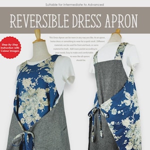 Reversible Dress Apron- Sewing Pattern - From QH Textiles Pty Ltd. (Paper Pattern)