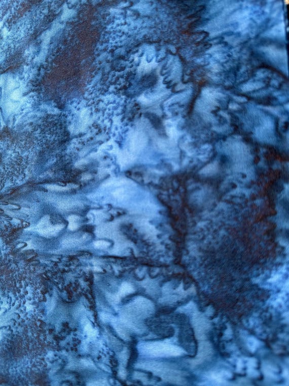 Navy Blue- Hoffman California 1985-19  Watercolor Batik - by the Half Yard