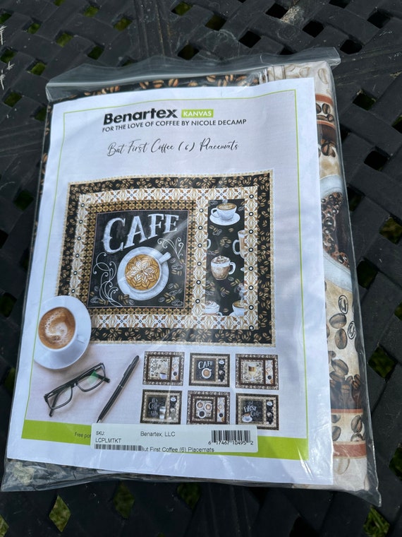 Benartex But First Coffee (6) Placemats Kit