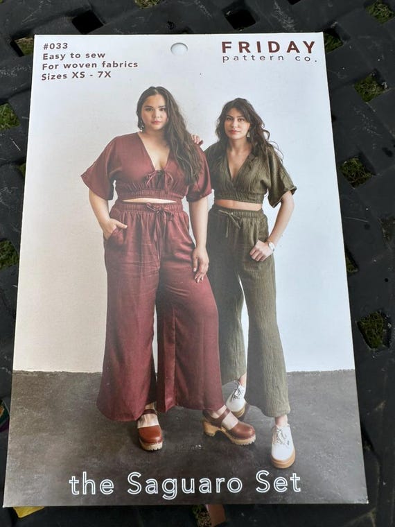 Saguaro -Sewing Pattern - From Friday Pattern Company - Easy To sew- Woven Fabric - XS - 7X