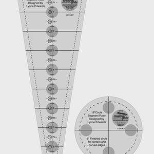 Creative Grids 18 Degree Dresden Plate Quilt Ruler-CGR18CF