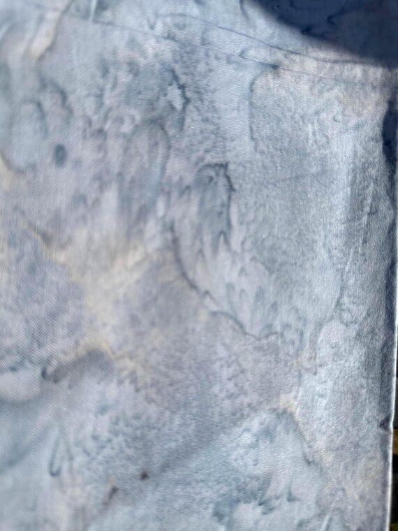 Hoffman California Watercolor Batik Fabric: Breakers Gray Mottled Cotton - BY The Half Yard