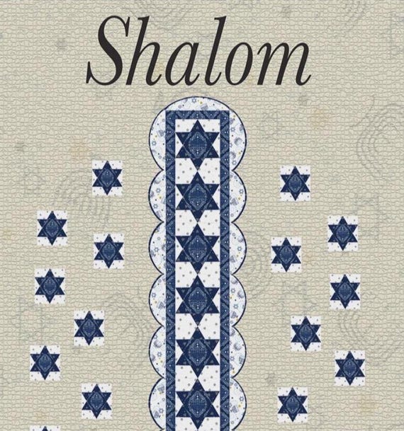 Shalom- Table Runner Quilt Pattern - From Quilted Garden Designs (Paper Pattern)