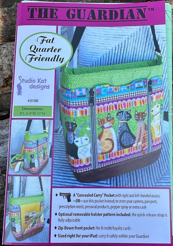 The Guardian a Fat Quarter Bag Pattern - By Studio Kat Designs SKD3100