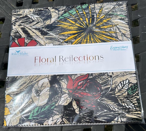 Expressions Batiks Floral Reflections 10 Inch Stacker - By Riley Blake