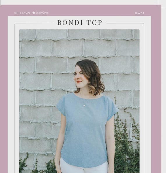 Bondi Top Sewing Pattern: Women's Sizes 8-22 - Sew To Grow (Paper Pattern)