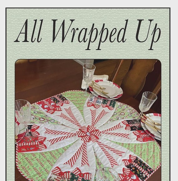 All Wrapped Up- Christmas Tree Skirt Pattern - From Quilted Garden Designs
