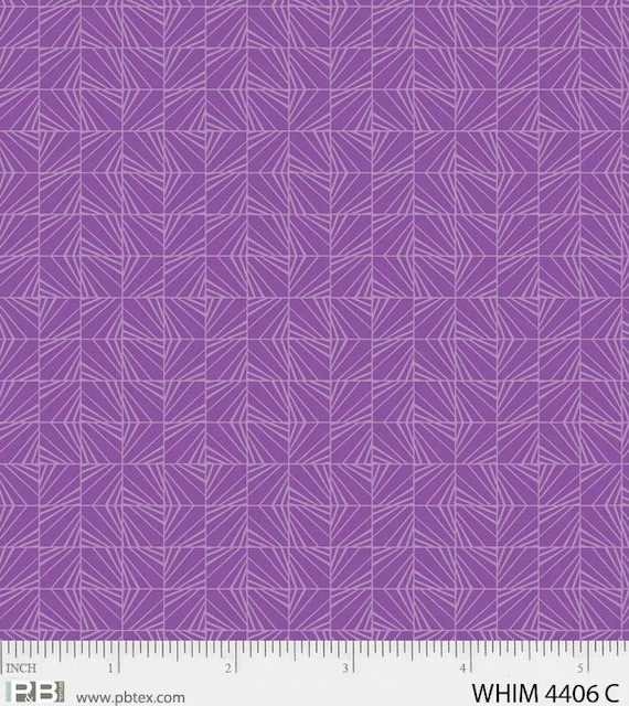 PB Textiles Purple Facets, Whimsy, By the Half Yard