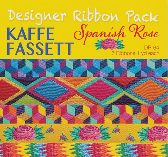 Kaffe Fassett Spanish Rose Designer Ribbon Pack # DP-64KF