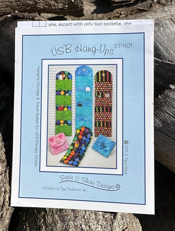 USB Hang-Ups - Sewing Pattern - By Susie C Shore Designs