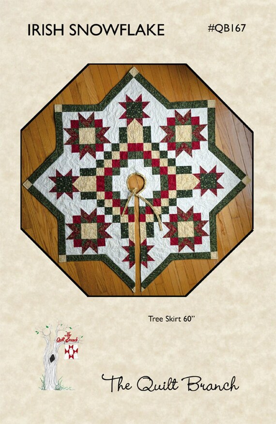 Irish Snowflake Tree Skirt Pattern by The Quilt Branch