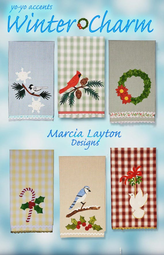 Yo-Yo Accents Winter Charm- From Marcia Layton Designs