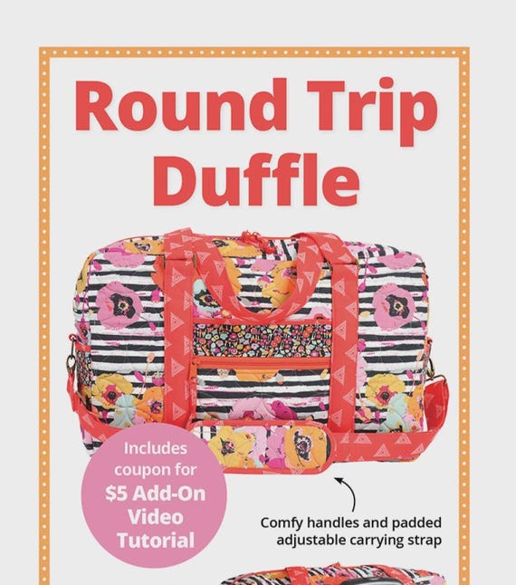 Round Trip Duffle Bag Sewing Pattern by Annie