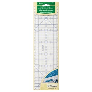 Clover Hot Ruler: Heat Resistant, Non-Slip Quilting Tool (4x14 in)
