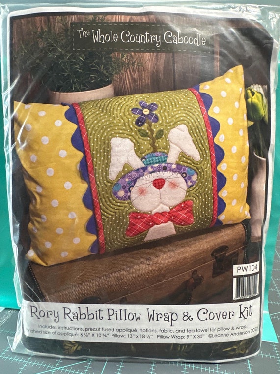 Rory Rabbit Easter Pillow Wrap & Cover Quilting Kit