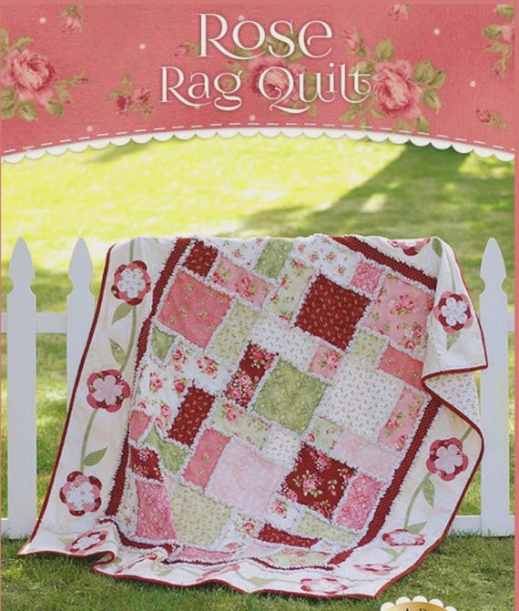 Rose Rag Quilt Pattern - Shabby Fabrics (Paper Pattern)