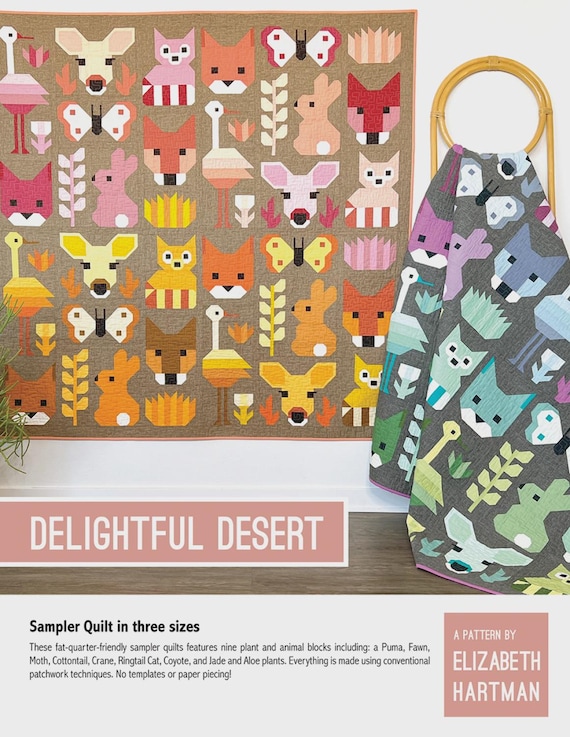 Delightful Desert- sampler Quilt Pattern - by  Elizabeth Hartman - Fat Quater Friendly