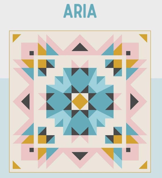 Aria Quilt- Quilting Pattern - From Toad and Sew