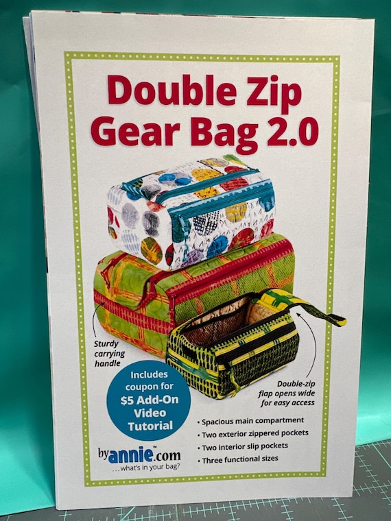 By Annie- Double Zip Gear Bags 2.0 Pattern