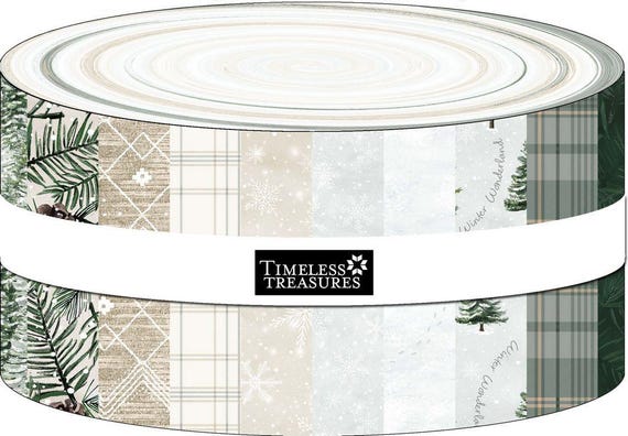 Winter Wonderland Jelly Roll 40 Pieces  - By Timeless Treasures