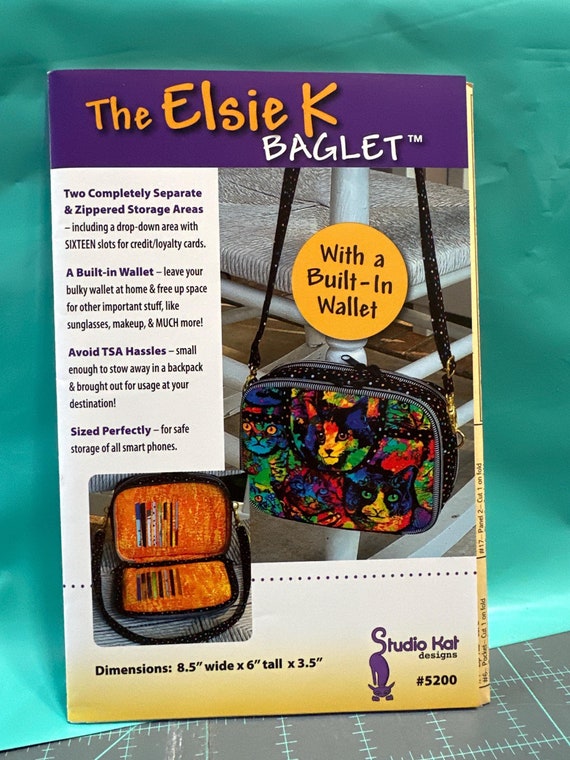 The Elsie K Baglet Bag Pattern by Studio Kat