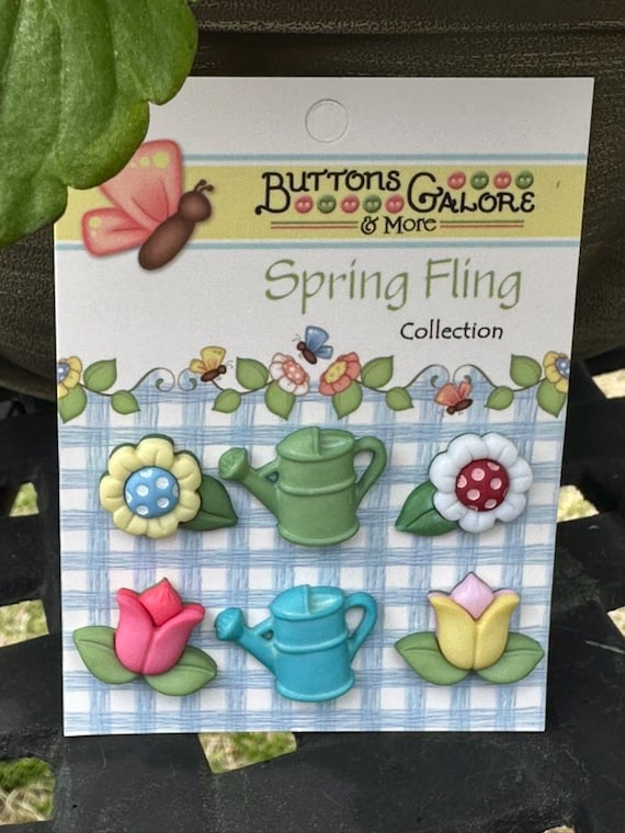 Spring Fling Garden Treasures Buttons- BGSF103- From Buttons Galore